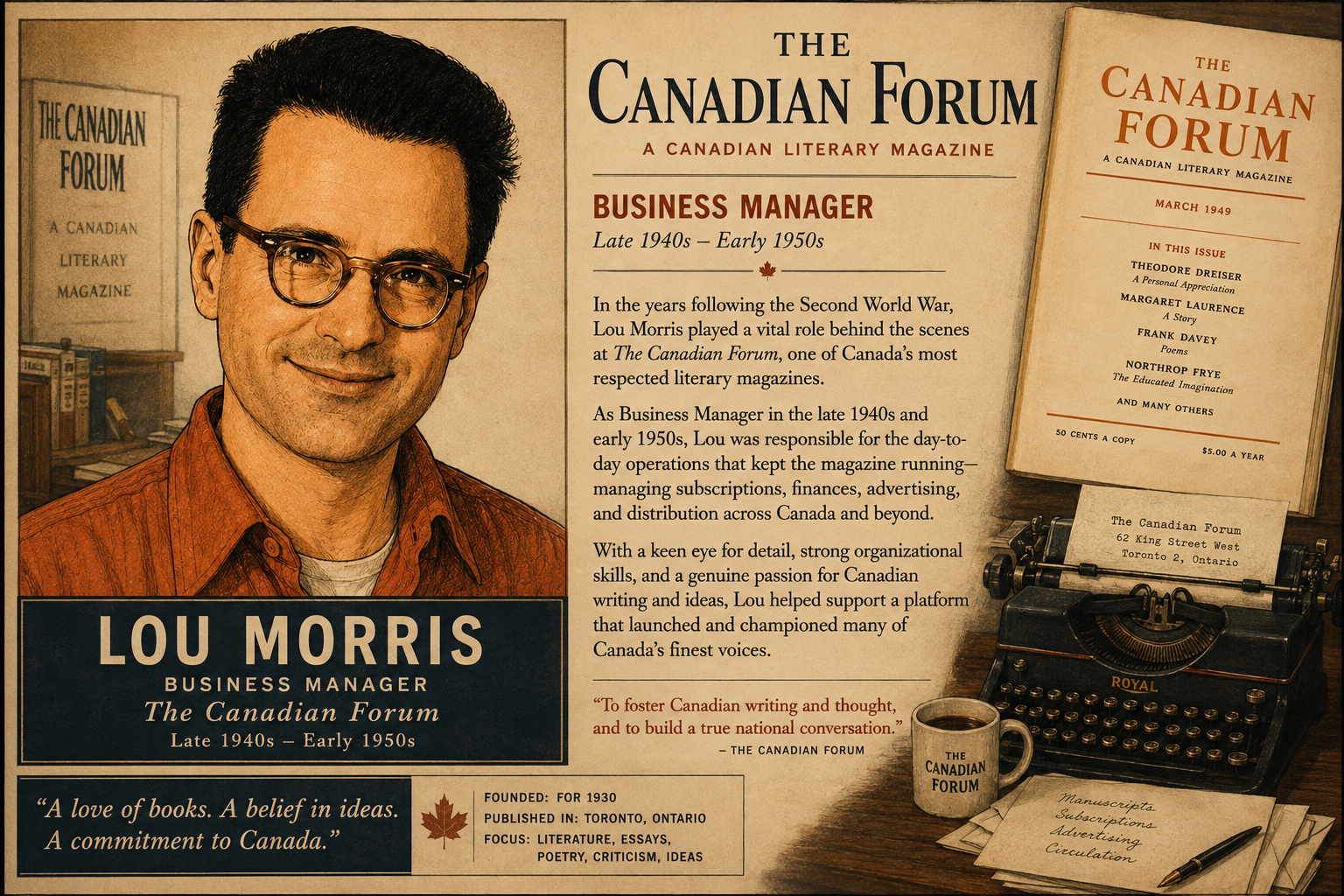 Lou Morris at The Canadian Forum