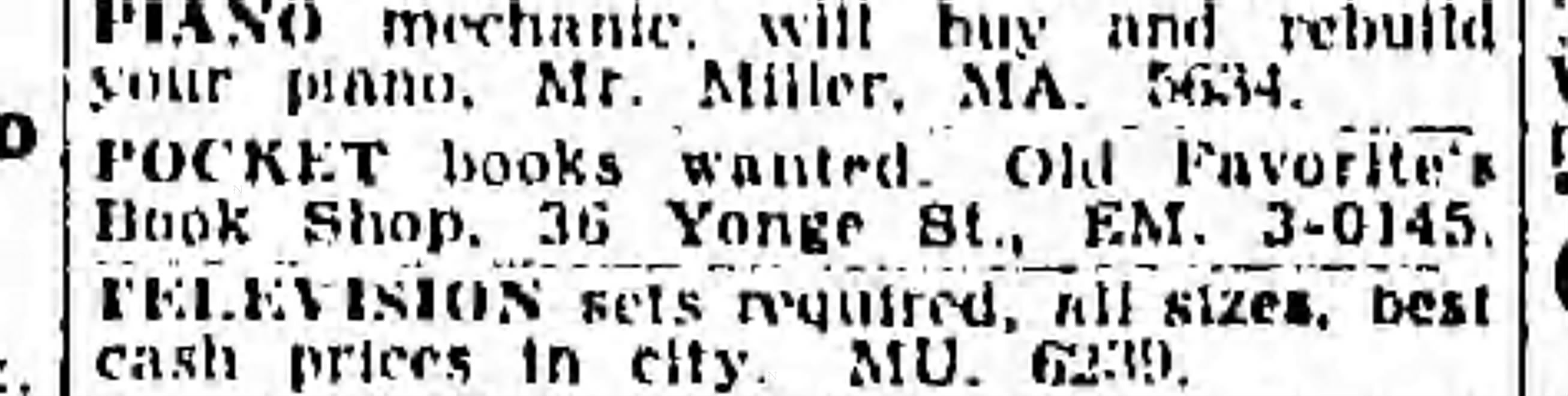 Globe and Mail — December 9, 1954
